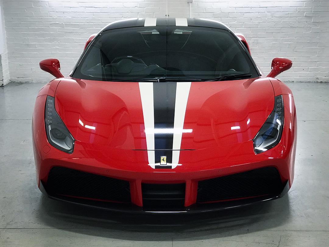 Ferrari 488 - Stripes design