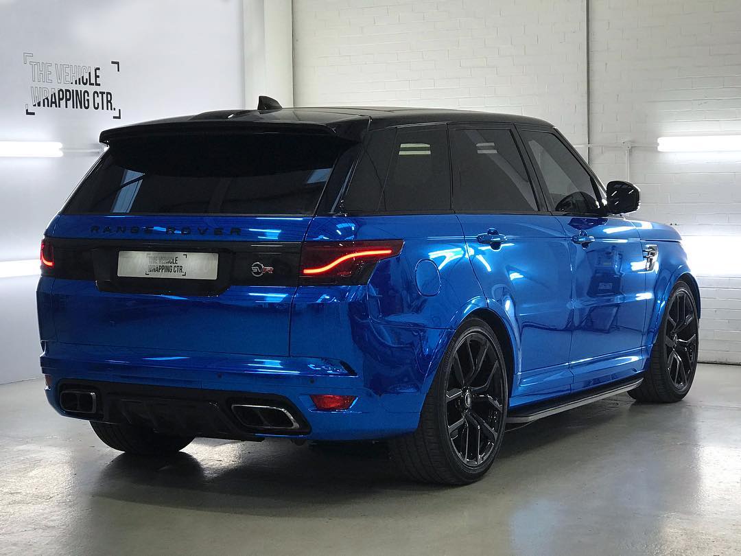 Range Rover SVR - Blue Mirror Chrome - Personal Wrapping Project