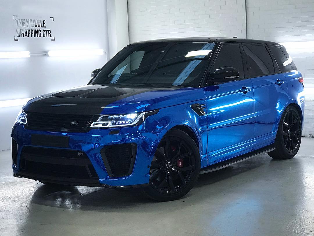 Range Rover SVR - Blue Mirror Chrome - Personal Wrapping Project