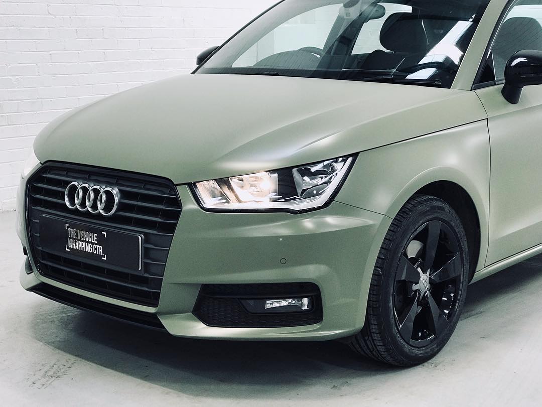 Audi A1 Exterior Wrap In Avery Khaki Green Personal Wrapping Project