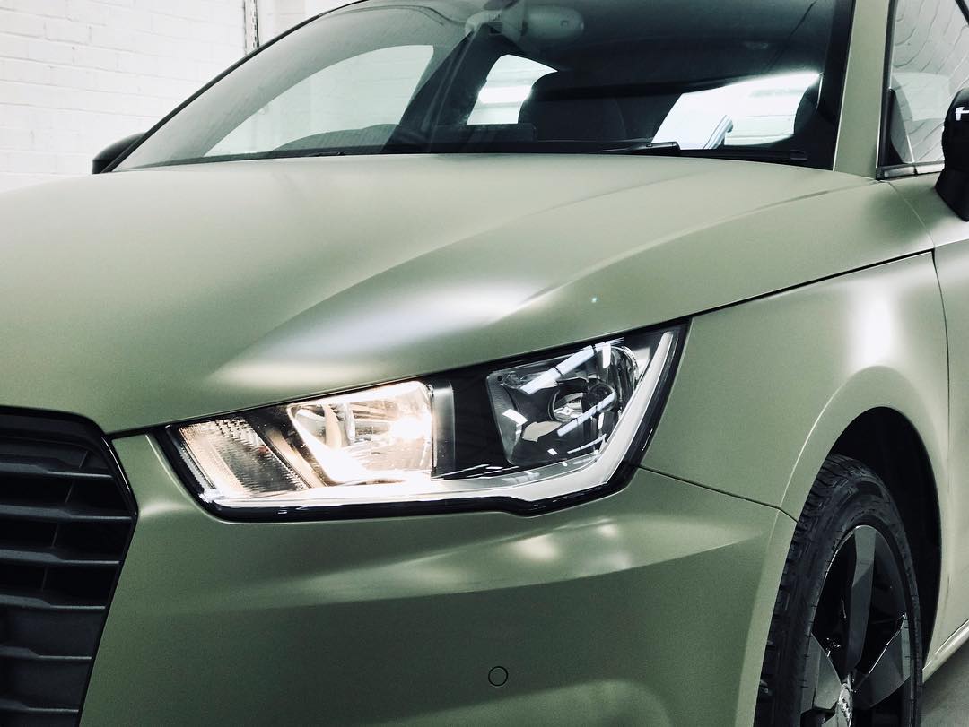 Audi A1 Exterior Wrap In Avery Khaki Green Personal Wrapping Project