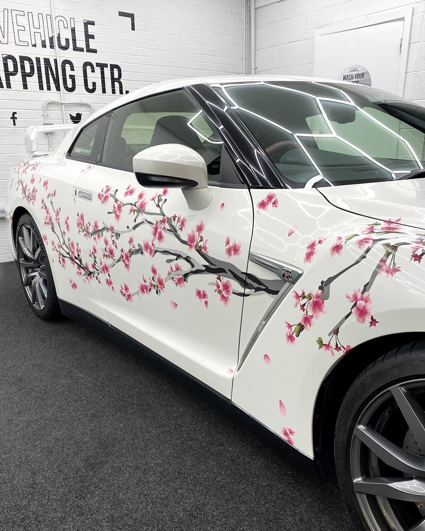 Nissan GTR Cherry Blossom Personal Wrapping Project