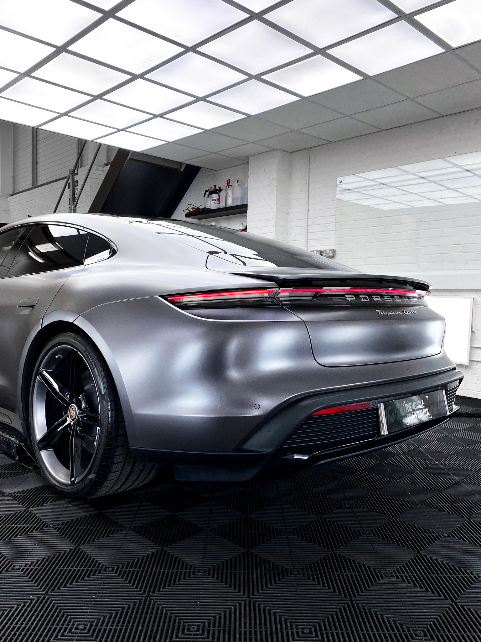 Porsche Taycan - Satin Dark Grey - Personal Wrapping Project