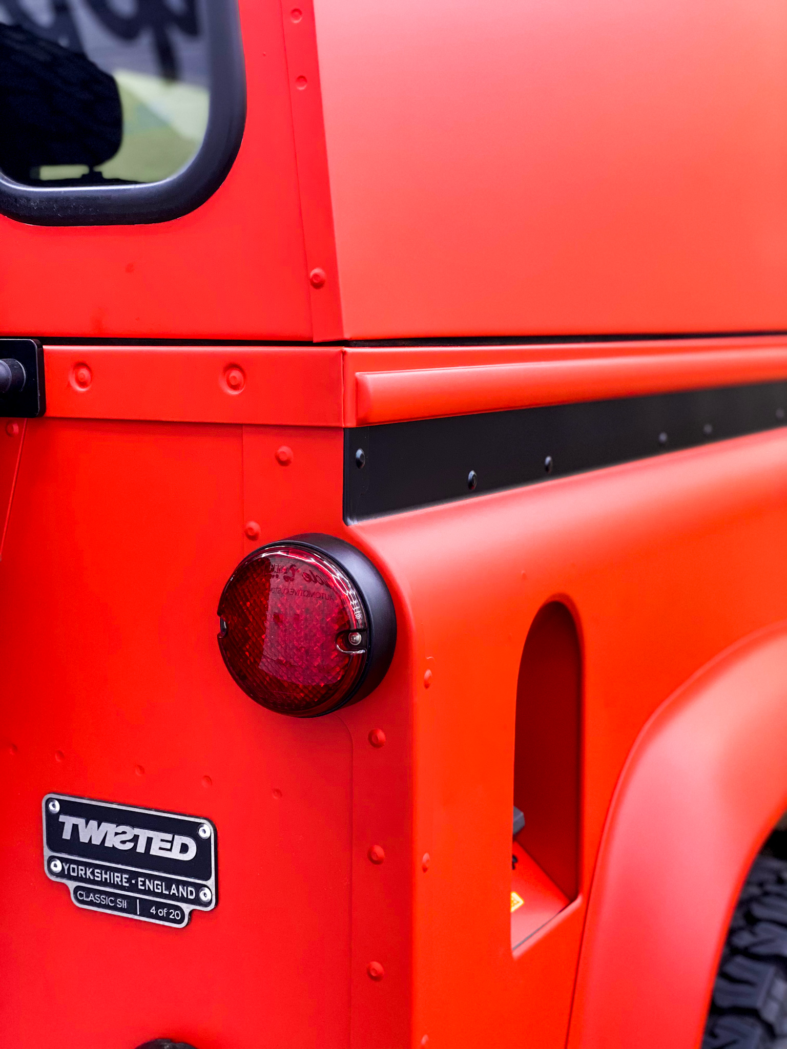 Twisted Defender 90 - Matte Hot Rod Red - Personal Wrapping Project