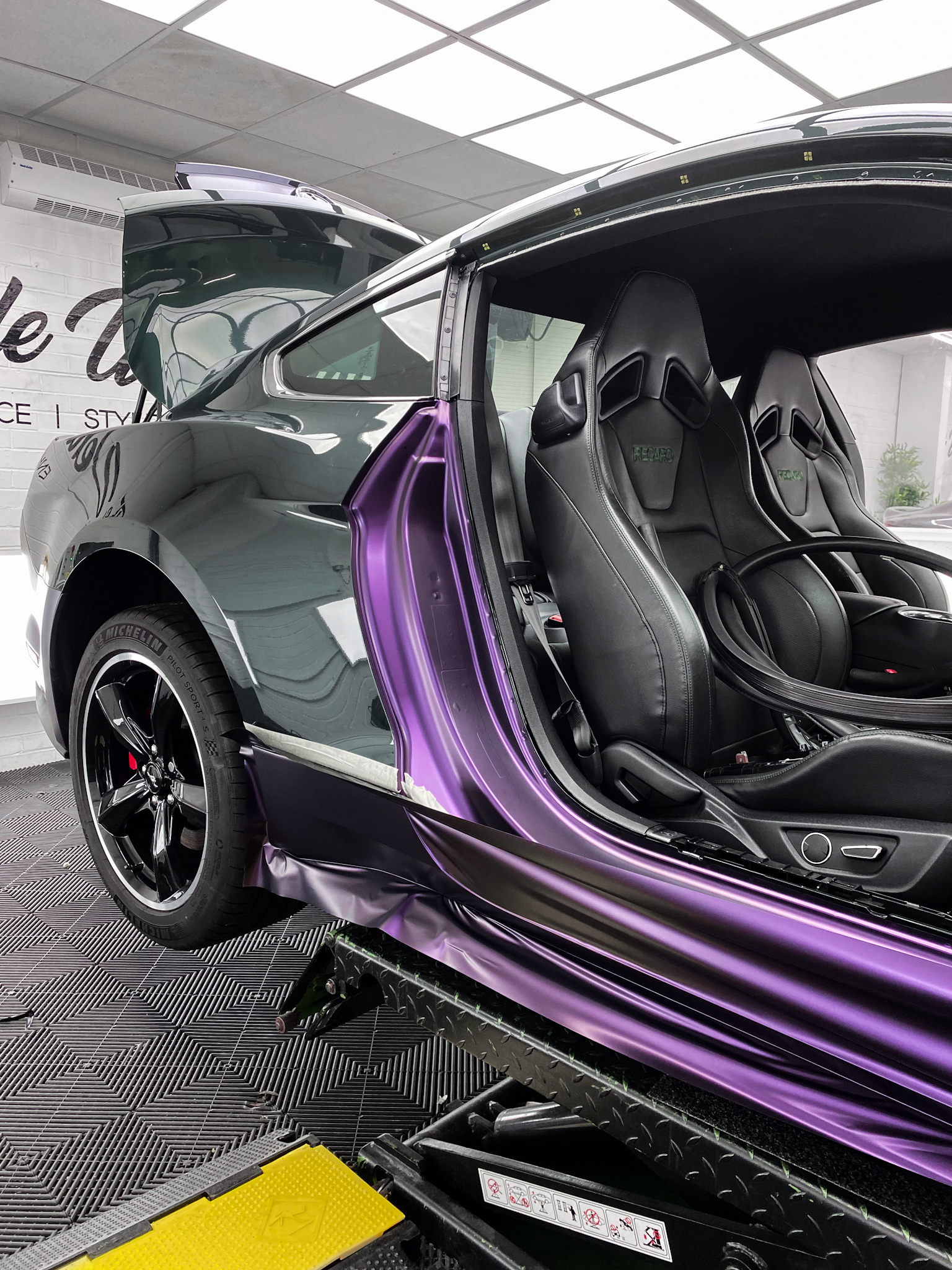 Mustang Bullitt Purpleblack Iridescent Personal Wrapping Project 2960